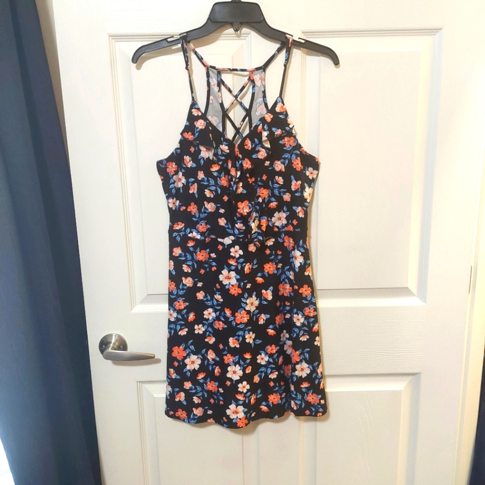 Thin strap Flower print Dress